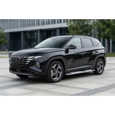 Бокові пороги Mevsim Grey (2 шт., Алюміній) для Hyundai Tucson NX4 2021- рр