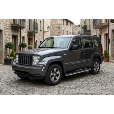 Бокові пороги Bosphore Grey (2 шт., Алюміній) для Jeep Cherokee/Liberty 2007-2013 рр