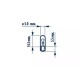 Вказівна лампа Narva 17040 W1,2W 24V W2X4,6d