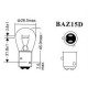 Указательная лампа Narva 17881 P21/4W 12V 21/4W BAZ15d