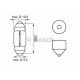 Вказівна лампа Osram 6438 C10W 28mm 12V SV8.5-8
