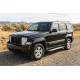 Боковые пороги Allmond Grey (2 шт., алюминий) для Jeep Cherokee/Liberty 2007-2013 гг