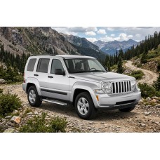 Бокові пороги Line (2 шт., Алюміній) для Jeep Cherokee/Liberty 2007-2013 рр