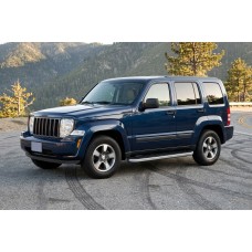 Бокові пороги Tayga Grey (2 шт., Алюміній) для Jeep Cherokee/Liberty 2007-2013 рр