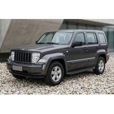 Бокові пороги Tayga Black (2 шт., Алюміній) для Jeep Cherokee/Liberty 2007-2013 рр