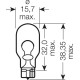 Указательная лампа Philips 12067 W16w 12V W2.1X9.5D