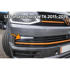 DRL вставки в бампер (SportLine) для Volkswagen T6 2015-2024 рр
