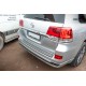 Вставка на задній бампер 2016-2025 (ABS-2025 нерж) для Toyota Land Cruiser 200
