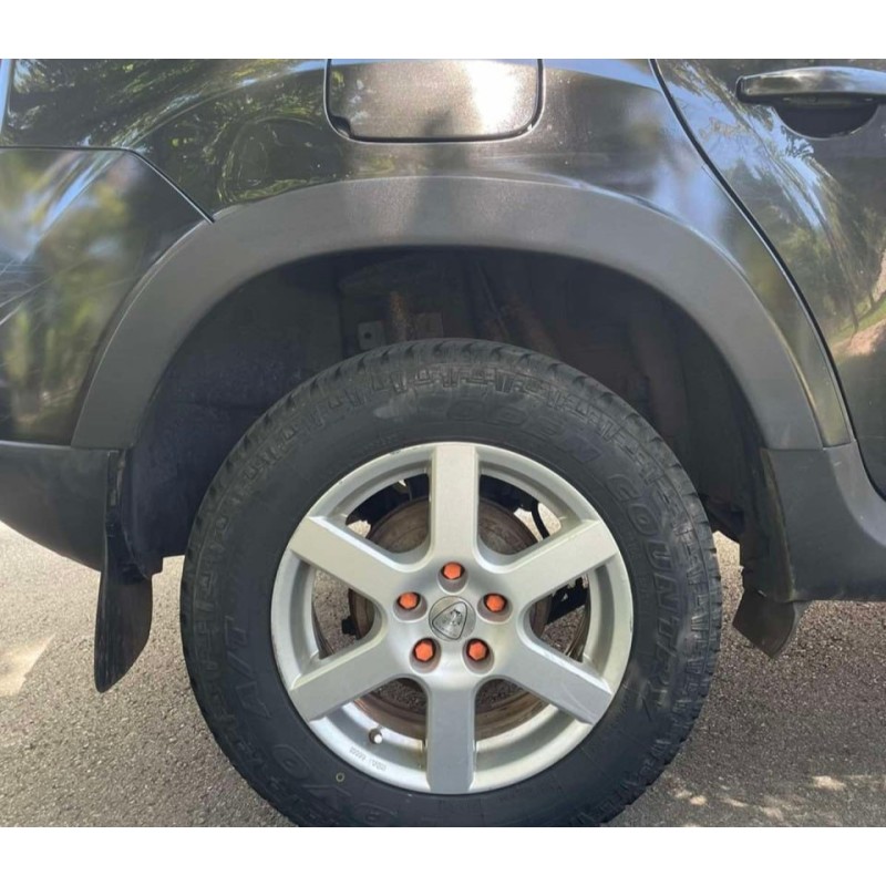 Накладки на арки (4 шт., чорні ABS) для Dacia Duster 2008-2018 рр