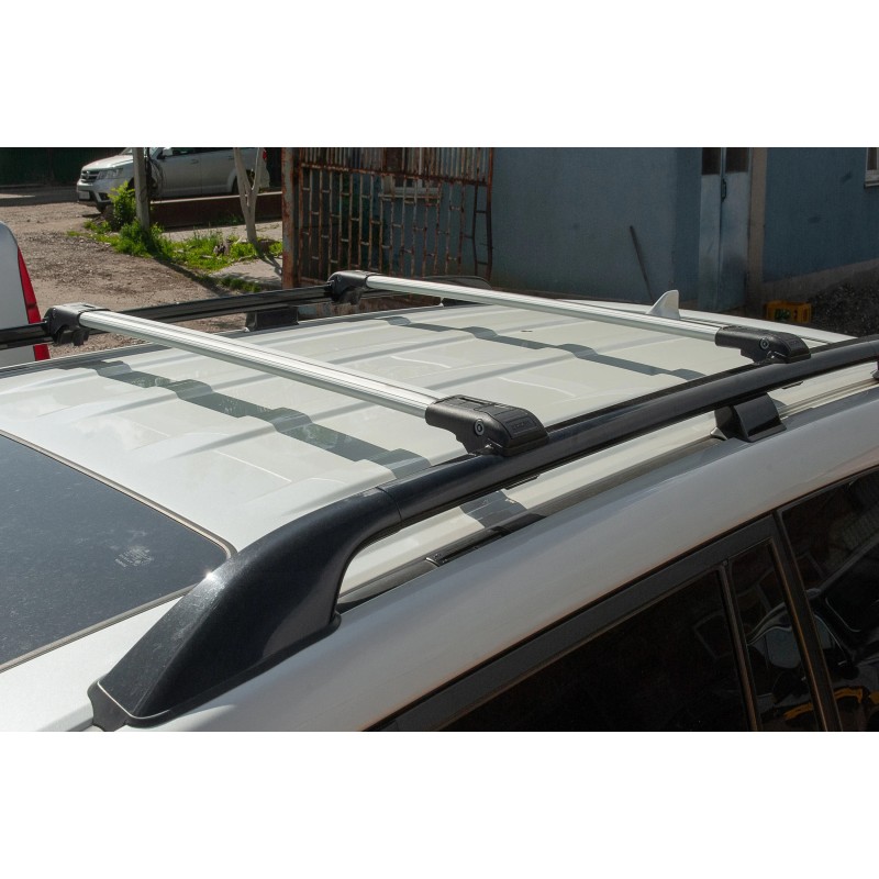 Перемички на звичайні рейлінги WingBar V1 (2 шт) до 140 см, Сірі