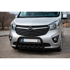 Кенгурятник WT003 Черный Нержавейка для Fiat Talento 2016- гг