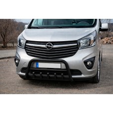 Кенгурятник WT003 Black (нерж) для Renault Trafic 2015- рр