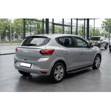 Бокові пороги Bosphorus Grey (2 шт., Алюміній) для Dacia Sandero 2021- рр