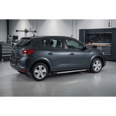 Бокові пороги Duru (2 шт., Алюміній) для Dacia Sandero 2021- рр