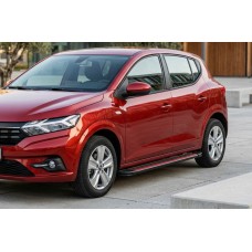 Бокові пороги Maya Red (2 шт., Алюміній) для Dacia Sandero 2021- рр