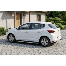 Бокові пороги Maydos V1 (2 шт., Алюміній) для Dacia Sandero 2021- рр