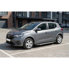 Бокові пороги RedLine (2 шт., Алюміній) для Dacia Sandero 2021- рр