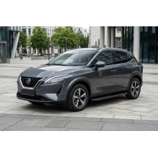Бокові пороги Bosphorus Black (2 шт., Алюміній) для Nissan Qashqai 2021- рр
