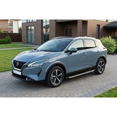 Бокові пороги BlackLine (2 шт., Алюміній) для Nissan Qashqai 2021- рр