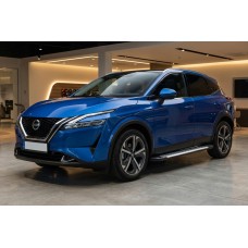 Боковые Подножки Line (2 шт., Алюминий) для Nissan Qashqai 2021- гг