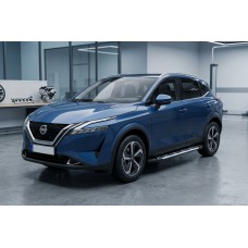 Бокові пороги Sunrise (2 шт., Алюміній) для Nissan Qashqai 2021- рр