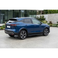 Бокові пороги Tayga Black (2 шт., Алюміній) для Nissan Qashqai 2021- рр