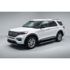Бокові пороги Maya V1 (2 шт., Алюміній) для Ford Explorer 2019- рр
