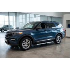 Бокові пороги Maya V2 (2 шт., Алюміній) для Ford Explorer 2019- рр