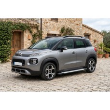 Боковые пороги Allmond Grey (2 шт., алюминий) для Citroen C-3 Aircross 2017-2024 гг