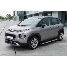 Бокові пороги BlackLine (2 шт., Алюміній) для Citroen C-3 Aircross 2017-2024 рр