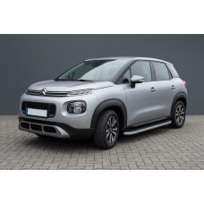 Боковые Подножки Tayga Grey (2 шт., Алюминий) для Citroen C-3 Aircross 2017-2024 гг