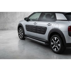 Боковые Подножки Vision New Black (2 шт., Алюминий) для Citroen Cactus 2014-2020 гг
