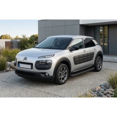 Боковые Подножки Tayga Black (2 шт., Алюминий) для Citroen Cactus 2014-2020 гг