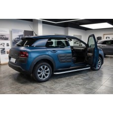Боковые Подножки Tayga Grey (2 шт., Алюминий) для Citroen Cactus 2014-2020 гг