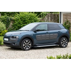Боковые пороги Allmond Grey (2 шт., алюминий) для Citroen Cactus 2014-2020 гг