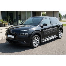 Бокові пороги Rainbow (2 шт., Алюміній) для Citroen Cactus 2014-2020 рр