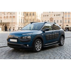 Боковые пороги Bosphorus Black (2 шт., алюминий) для Citroen Cactus 2014-2020 гг