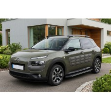 Бокові пороги Bosphorus Grey (2 шт., Алюміній) для Citroen Cactus 2014-2020 рр
