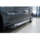 Боковые пороги Allmond Grey (2 шт., алюминий) Макси база для Volkswagen Caddy 2020- гг