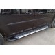 Боковые пороги Allmond Grey (2 шт., алюминий) Макси база для Volkswagen Caddy 2020- гг