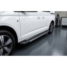 Боковые Подножки RedLine (2 шт., Алюминий) Макси база для Volkswagen Caddy 2020- гг