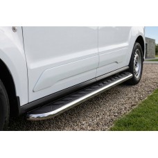 Бокові пороги Maydos V1 (2 шт., Алюміній -2026 нерж) Коротка база для Volkswagen Caddy 2020- рр