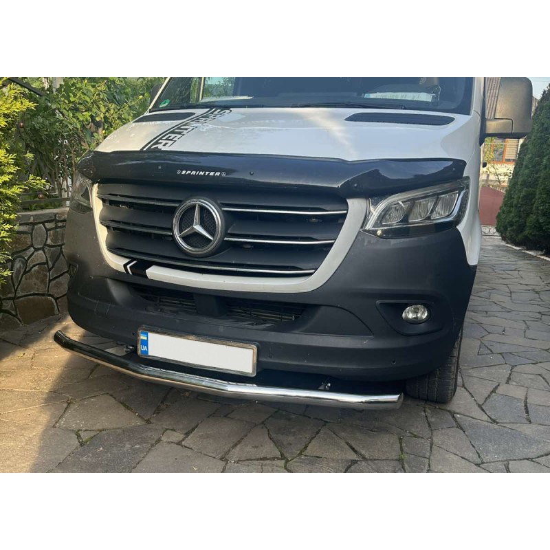 Передній захист ST008 (нерж.) для Mercedes Sprinter W907/W910 2018- рр