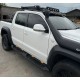 Боковые пороги Dakar V2 с LED (2 шт, металл) для Volkswagen Amarok 2010-2022 гг