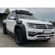 Боковые пороги Dakar V2 с LED (2 шт, металл) для Volkswagen Amarok 2010-2022 гг
