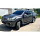Бокові пороги Dakar V2 з LED (2 шт, метал) для Toyota Hilux 2015- рр
