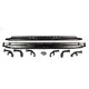Боковые пороги Dakar V1 с LED (2 шт, металл) для Toyota Hilux 2015- гг