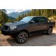 Боковые Подножки Dakar Черные V1 с Подсветкой (2 шт, Металл) для Toyota Hilux 2006-2015 гг