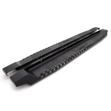 Бокові пороги Dakar V1 без LED (2 шт, метал) для Mitsubishi L200 2006-2015 рр