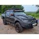 Бокові пороги Dakar V2 з LED (2 шт, метал) для Mitsubishi L200 2006-2015 рр